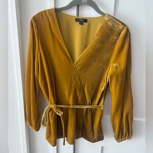 J. Crew Mustard Yellow Top